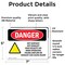 Signmission Hot Surface Sign, 5 in H x 7 in W, Vinyl Decal, Hot Surface! Hot Exhaust! High OS-2PACK-DS-D-57-L-2185 - alternate 2